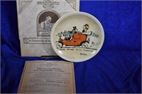 Newell Pottery Co Norman Rockwell Plate