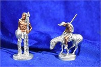 2 Piece Masterworks Pewter Miniature Figurines