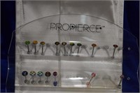 16 ProPierce Tongue Bars on Display Stand