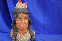 Indian Head Bust resin