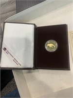 1988 $100 Canadian Gold Coin - Bowhead Whale