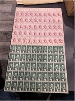 Two Full Stamp Sheets Of 50 stamps