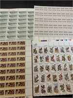4 20 cent sheets of 50 stamps