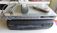 Zenith DVD Player, Panosonic VHS with Remotes