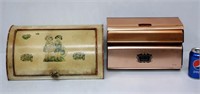 Vintage Rolling Bread Box & Paper Foil Dispenser