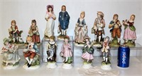 7 Set Vintage Lefton Figurines w Blue Boy & Pinkie