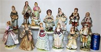 13 Vintage Lefton Figurines Unpaired