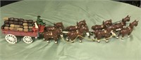 Vintage Clydesdale Horse Drawn Beer Wagon