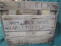 Wooden crate - Robinson & Sons, Carlton Pl.