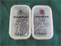 2 boxes of galvanized poultry staples (one open)
