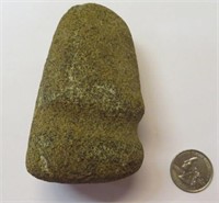 Indian Artifact-.75 groove hammer stone