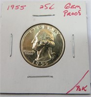 1955 Quarter (gem proof)