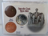 Lincoln Cent Type Set – One Wheat, One Steel (194)