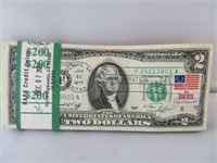 100 $2 bills1976 Atlanta