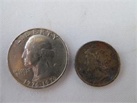 1976 quarter and 1941 dime