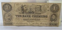$1 The Bank of Chemung, Elmira, NY 9/4/1855