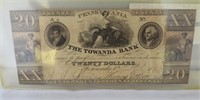 $20 The Towanda Bank, Towanda, PA 1/27/1835
