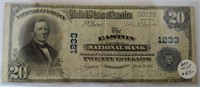 $20 Easton National Bank Easton Pennsylvania