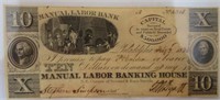 $10 Manual Labor Banking House, Philadelphia PA