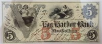 $5 Egg Harbor Bank, New Jersey 12/17/1860