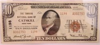 $10 The Tanners National Bank of Catskill NY 1929