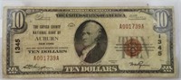 $10 The Cayuga County National Bank of Auburn