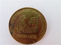 good luck token from richest square mile on earth