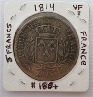 France coins - list in description