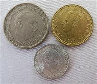 Spain coins – list in description