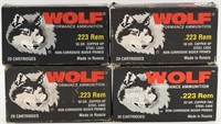 66 Rounds Of Wolf .223 Rem & 10 Empty Brass