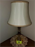 BRASS COLORED TABLE LAMP