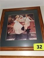 NORMAN ROCKWELL  AFTER THE PROM  FRAMED PRINT