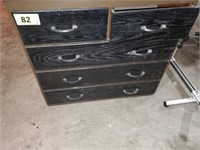 BLACK CHEST OF  DRAWERS