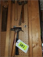 LOT HAMMERS ON WALL