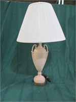 Blush pink lamp & shade