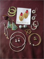 12 pairs of earrings and 1 ring size 7
