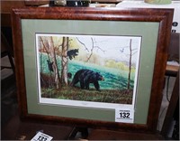 Gorgeous Buzz Balzer framed bear print ...