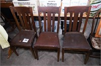 Wooden chairs (3)