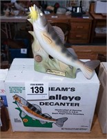 Walleye Jim Beam decanter Nat'l Fishing Hall of...