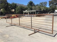 24' Pipe Fencing/Coral Panel