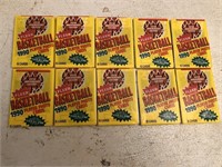 10 1990 Fleer Basketball Wax Packs