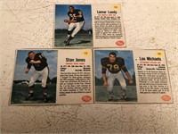 3 1962 Post Cards Bears Jones, Michaels And Lundy
