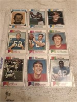 9 1973 Topps Football Cards  Anderson