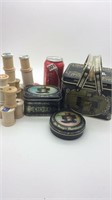 Singer Sewing Tins, 6 x 5 x 4, 4 x 3 x 2 & 3 1/2,