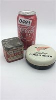 Vintage DeMoulin and Red Wing Shoe Tins