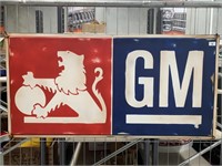 Holden GM Folded Edge Screen Print Sign 1220 x