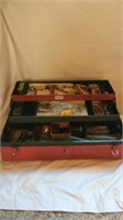 Metal Tackle Box and Lures