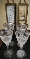 4 Pc Stemware W/ Two Wine Bottle Boxes