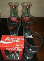 Coke Glasses, Bottles, Ornament