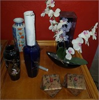 Asian Decor, Vases, Artificial Orchid, Etc